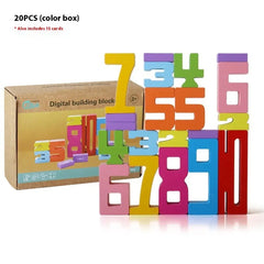 Wooden Number Blocks Set Buyers Bargain Club